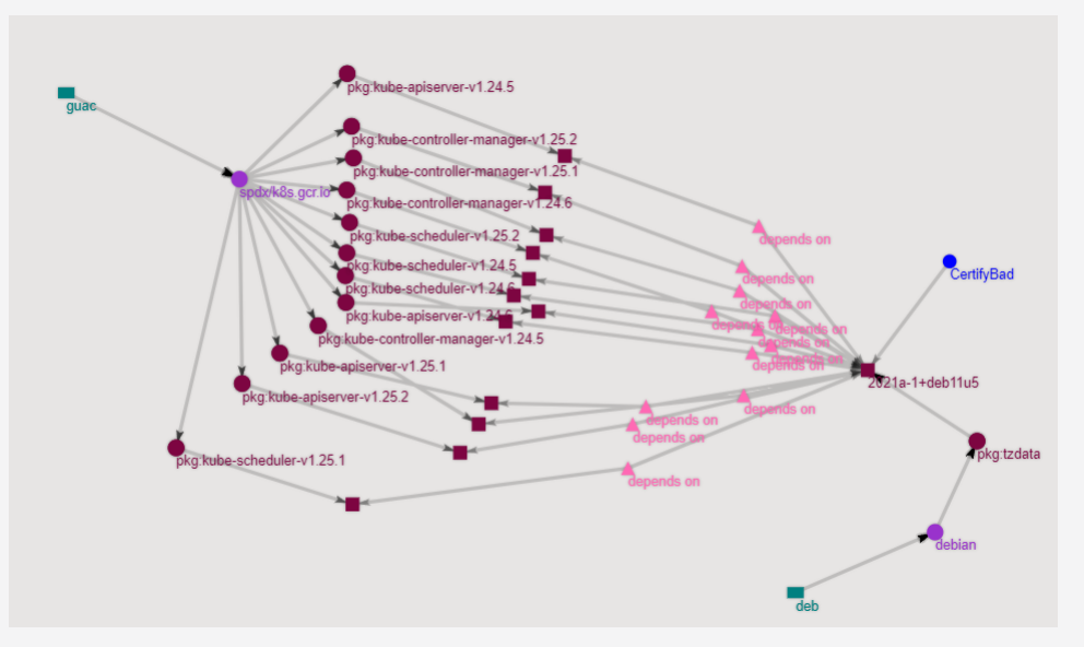 An image of the visualizer output graph